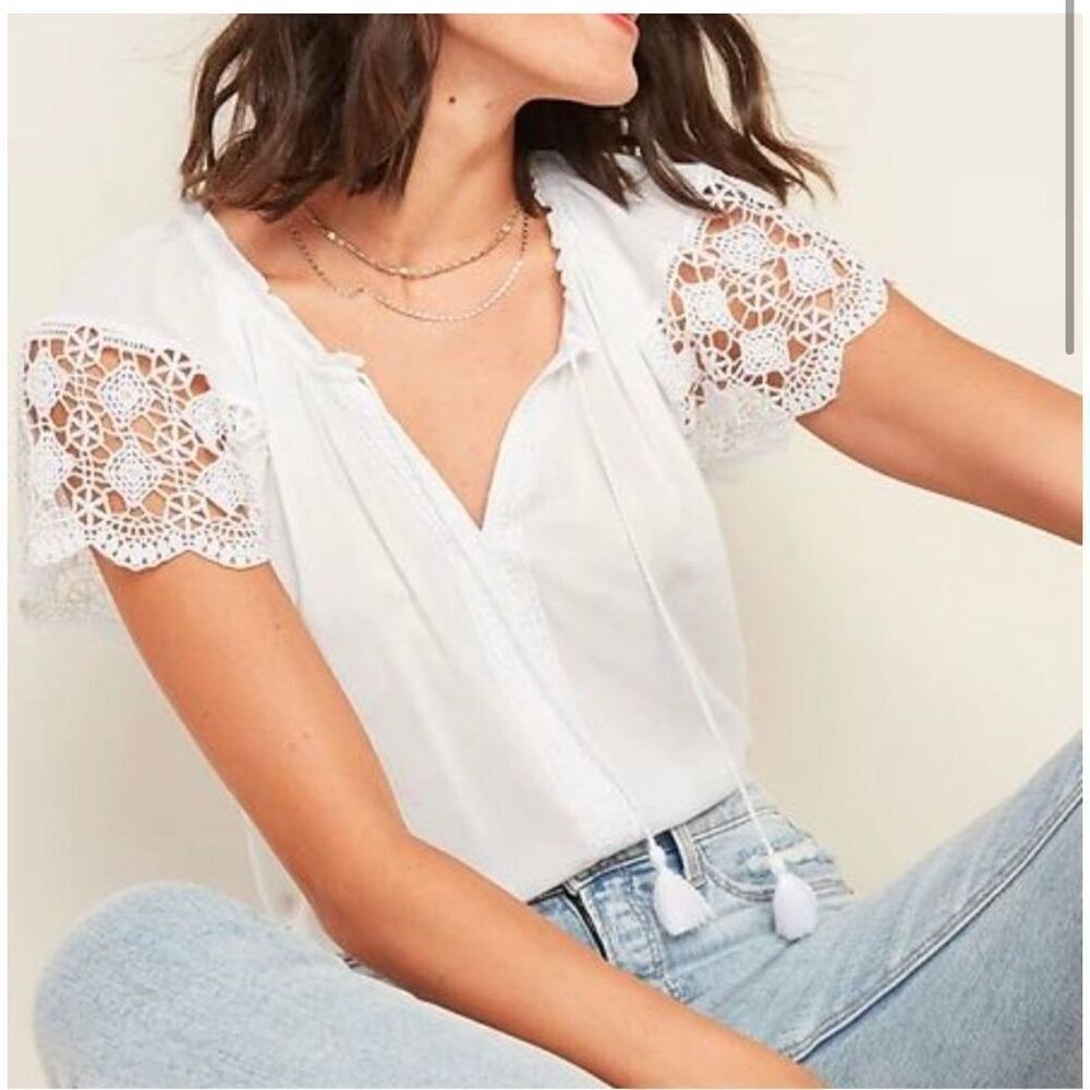 Old Navy Bohemian Festival Tunic-Blouse SZ M